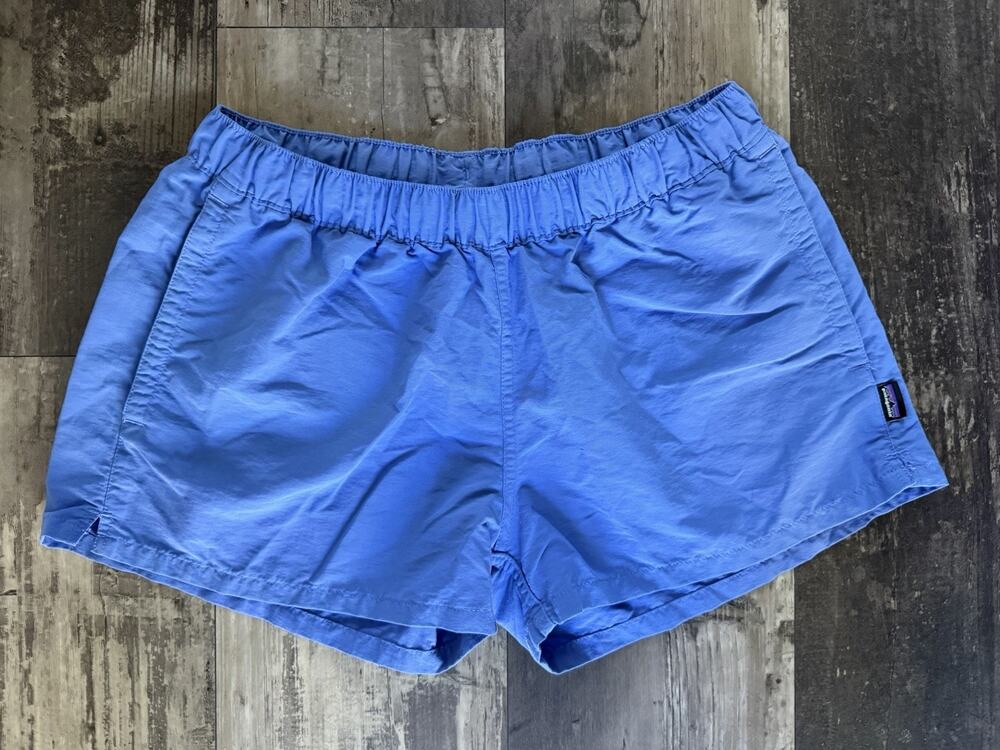 Patagonia Women's Barely Baggies Shorts Medium Blue 2.5" Inseam Nylon